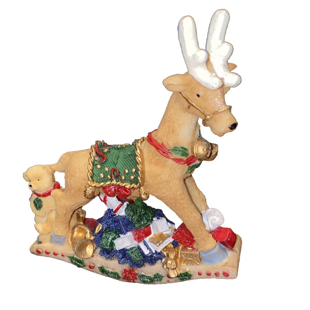 Ks Collection Rocking Horse Reindeer Holiday Christmas Presents Collectible